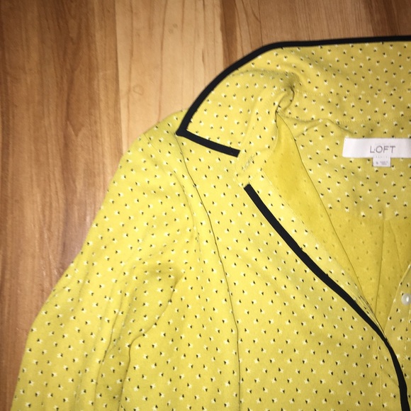 Loft Geometric Yellow Dress - Picture 2 of 8